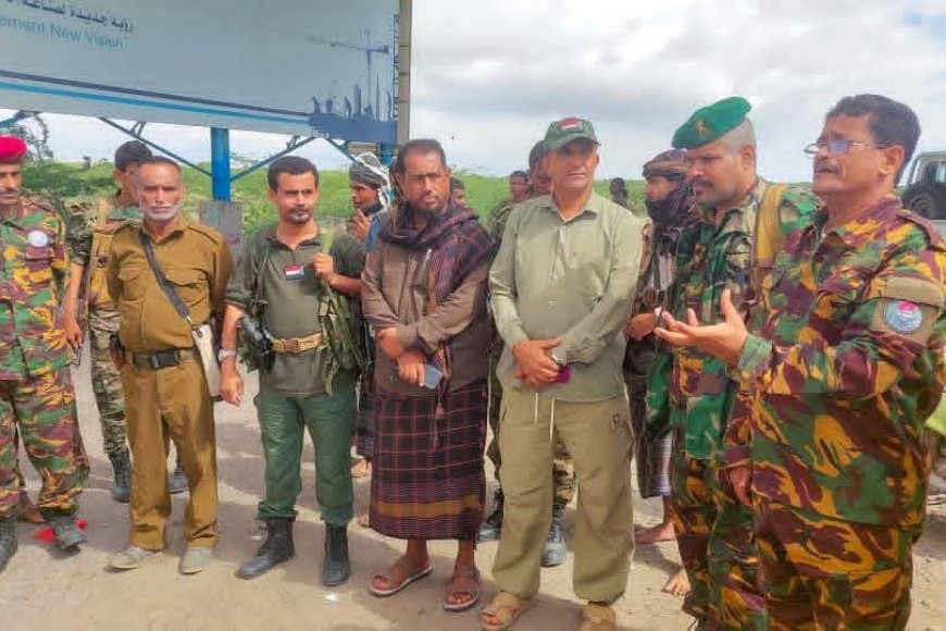 قيادات من الحزام الأمني ومكافحة الإرهاب يتفقدون النقاط الأمنية في أبين للاطلاع على مستوى الجاهزية