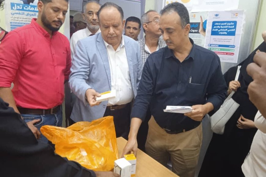 الشعبي يدشن المخيم الطبي المجاني الأول لمرضى الصرع في مستشفى الأمراض النفسية بعدن