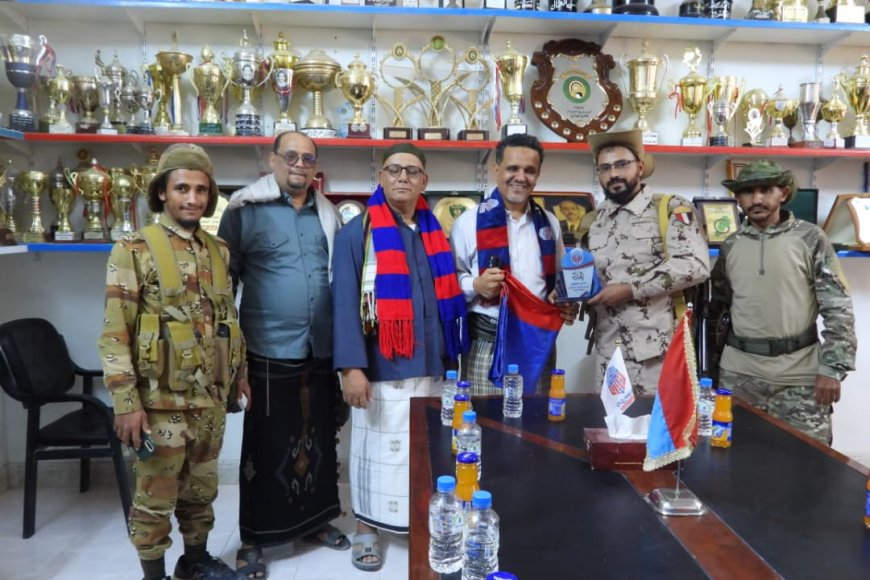سيئون: اللواء عمار طامش يكرّم نادي سيئون عقب تتويج ناشئيه بلقب كأس حضرموت لأندية الوادي