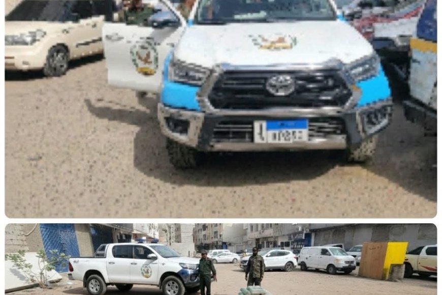 شرطة المعلا توقف استحداث بناء عشوائي دون تراخيص بأحد أحياء المديرية وتحذر المخالفين