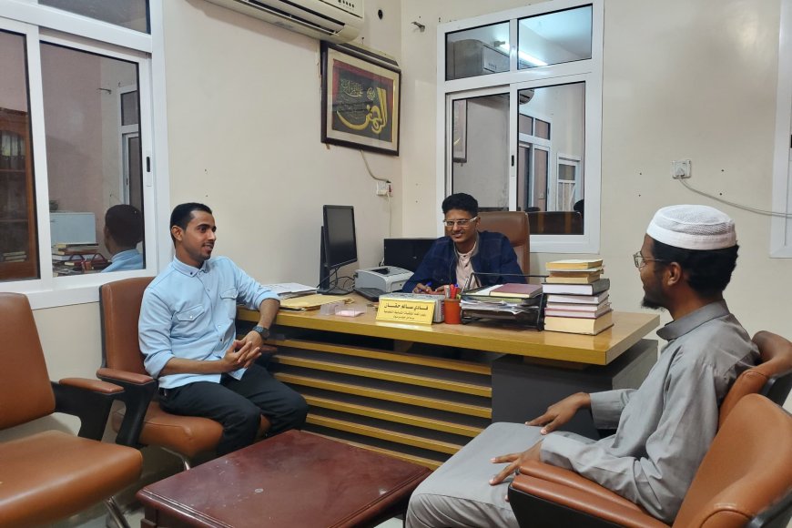 حقان يلتقي رئيس ملتقى سواعد الخير بمدينة دمون مديرية تريم