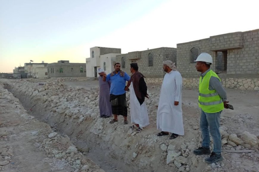 مدير عام شحن يتفقد سير العمل في مشروع مياه شحن – المرحلة الأولى