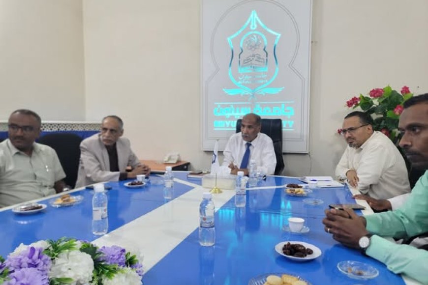 رئيس جامعة سيئون يبحث مع نادي عشاق الزربادي مقترح إقامة الندوة الأولى عن فن الزربادي