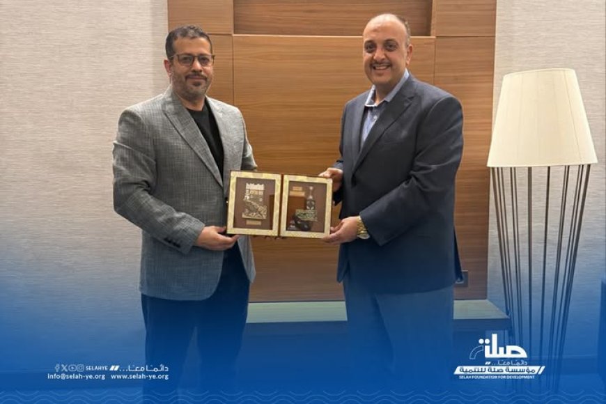 المدير التنفيذي لمؤسسة صلة للتنمية الأستاذ علي باشماخ يلتقي   رئيس الجمعية الطبية العراقية الموحدة للإغاثة والتنمية