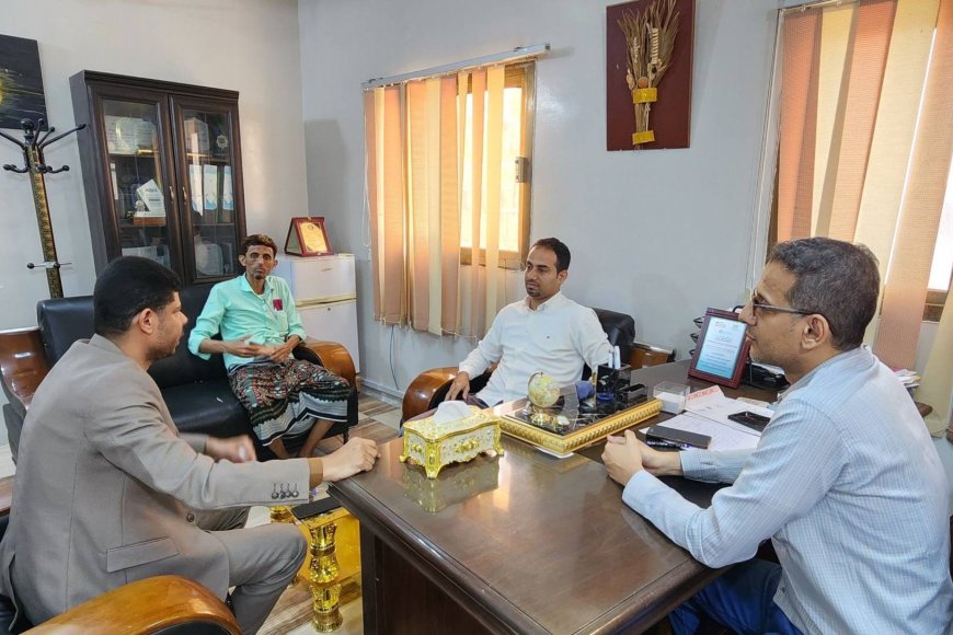 نقيب المهندسين بمحافظة حضرموت يزور ويهنئ مدير عام مكتب وزارة الشؤون الاجتماعية والعمل بساحل حضرموت