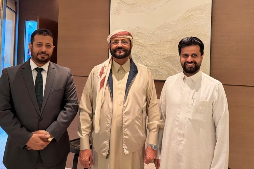 عضو مجلس القيادة الرئاسي يلتقي المدير التنفيذي لمؤسسة صلة ويطّلع على مشروع تعزيز الأمن المائي بمحافظة مأرب