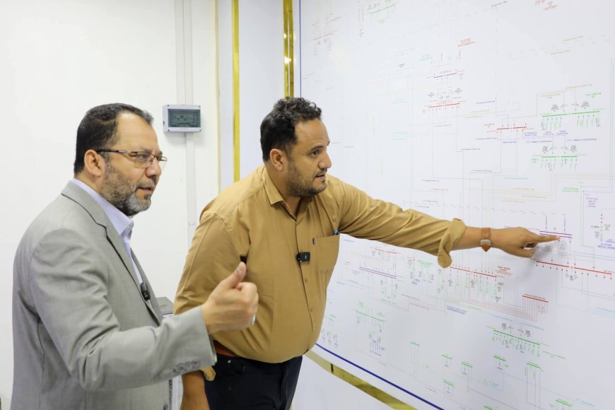 خلال زيارته لإدارة التحكم بعدن.. وزير الكهرباء يشدد على المعالجة العاجلة للإشكالات الفنية في خط نقل الحسوة – المنصورة خلال زيارته لإدارة التحكم بعدن.. وزير الكهرباء يشدد على المعالجة العاجلة للإشكالات الفنية في خط نقل الحسوة – المنصورة