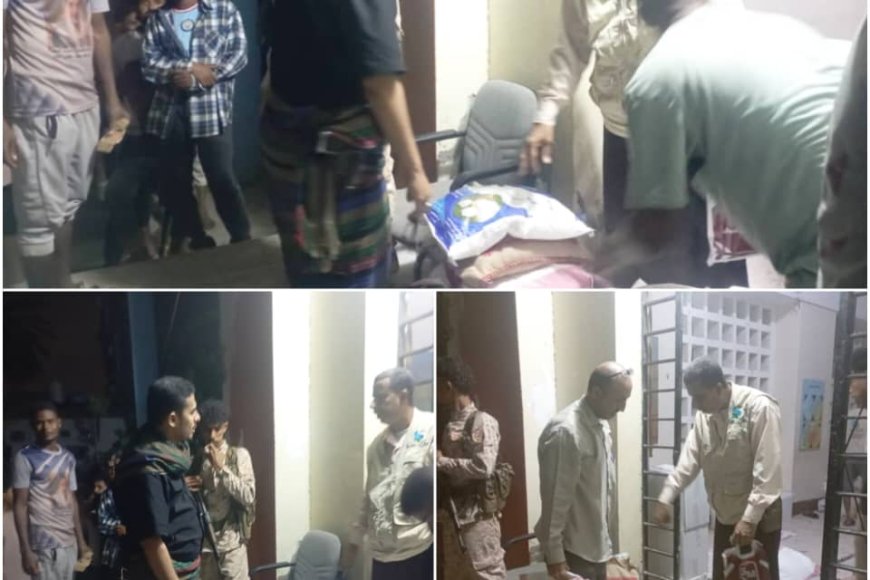  السقاف يدشّن توزيع السلال الغذائية لذوي الاحتياجات ومراكز الأسر المنتجة والرعاية الاجتماعية في عدن 