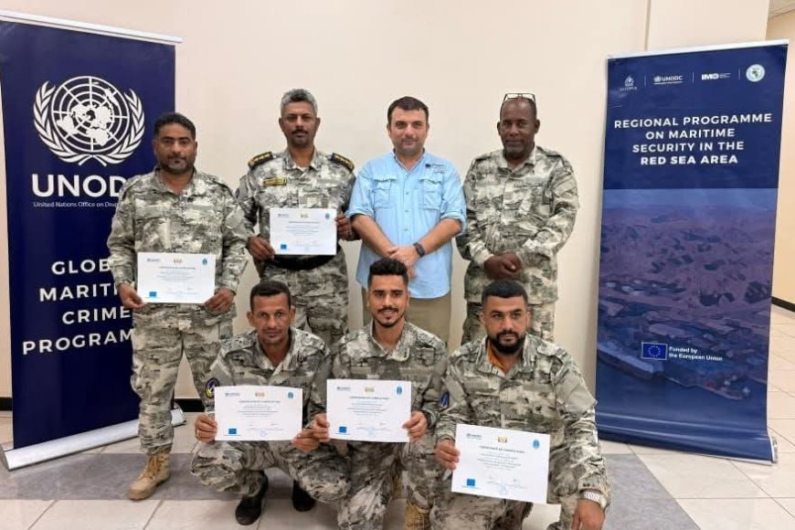 تخريج دورتين متخصصتين في الوعي بالنطاق البحري وأنظمة الاتصالات بدعم (UNODC)