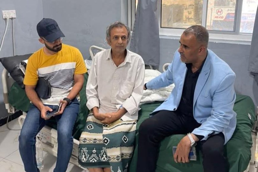 مبجر وبن جرادي يطمئنان على الحالة الصحية للصحفي والباحث نجمي عبدالمجيد