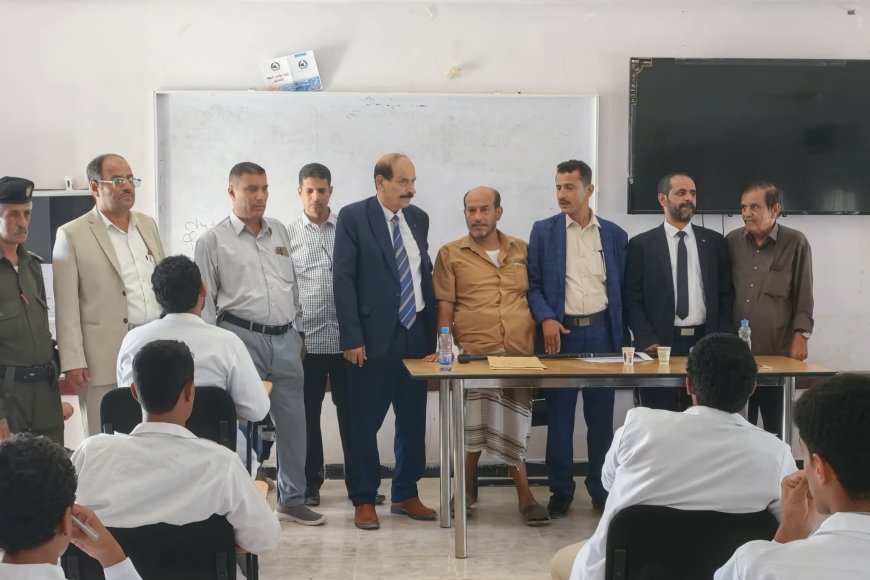 الدغاري يدشّن امتحانات معهد أمين ناشر الصحي ويشيد بمستوى التأهيل والانضباط الأكاديمي