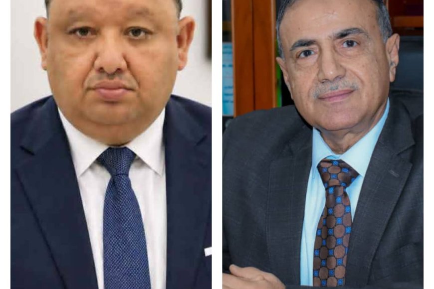 رئيس جامعة عدن يهنئ الدكتور محمد جميل ناجي بمناسبة تكليفه مديرًا عامًا لمكتب وزير النقل