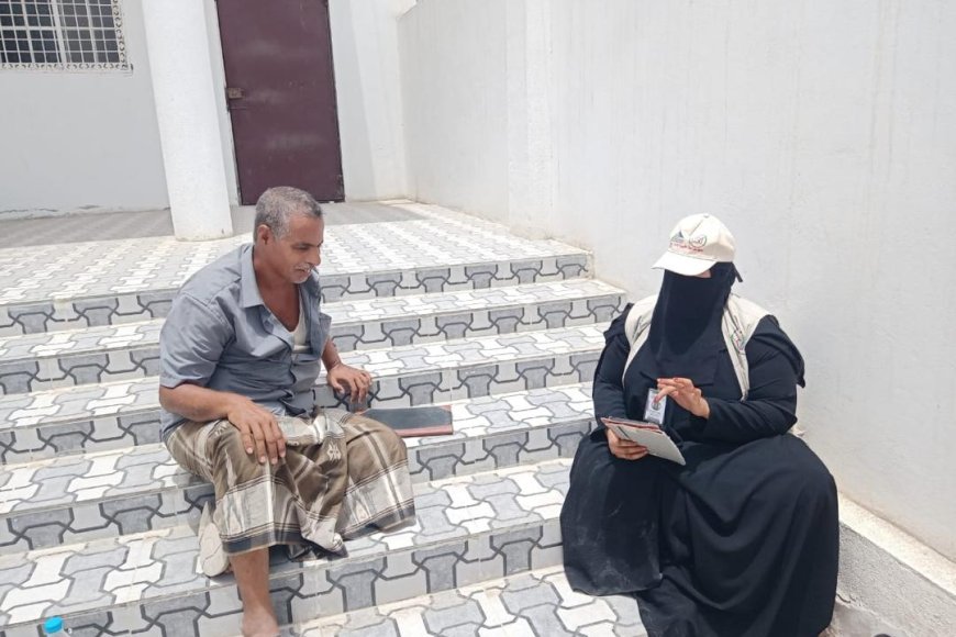 الباحثات الميدانيات يواصلن تنفيذ أعمال الفترة (17) من مسح ميزانية الأسرة في مديرية الغيضة بمحافظة المهرة الباحثات الميدانيات يواصلن تنفيذ أعمال الفترة (17) من مسح ميزانية الأسرة في مديرية الغيضة بمحافظة المهرة