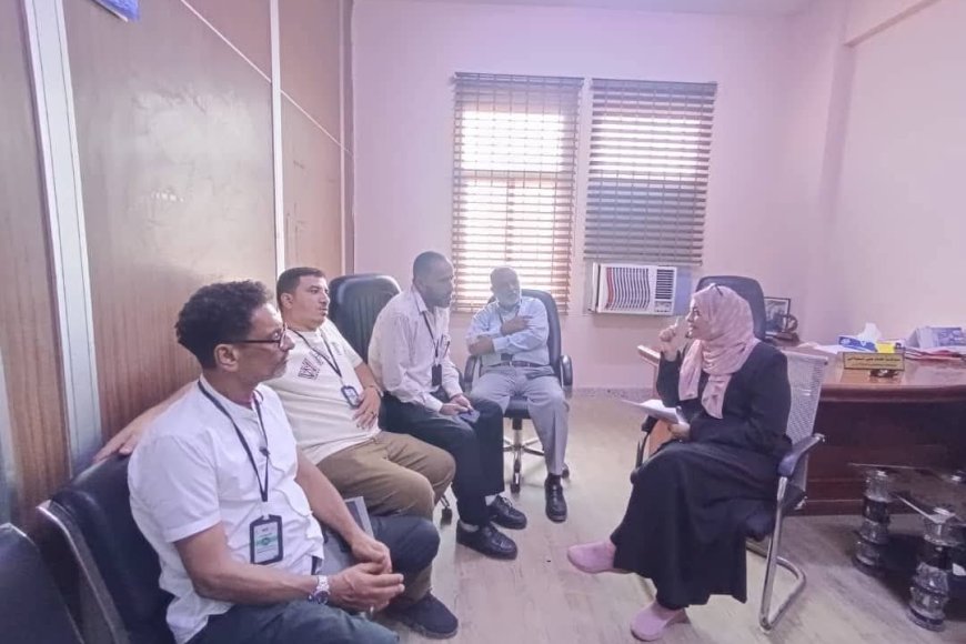 رئيسة الاتحاد العام لنقابات عمال العاصمة عدن تلتقي بنقابة عمال مصافي عدن