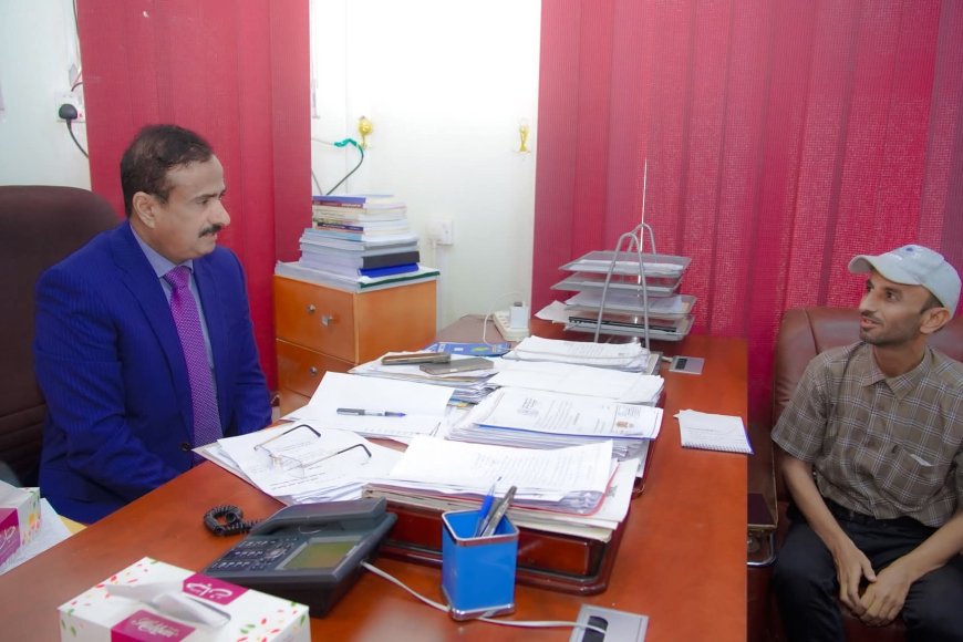 المحافظ بن الوزير يناقش مع الهيئة العامة للشؤون البحرية جاهزية ميناء النشيمة لاستئناف تصدير النفط