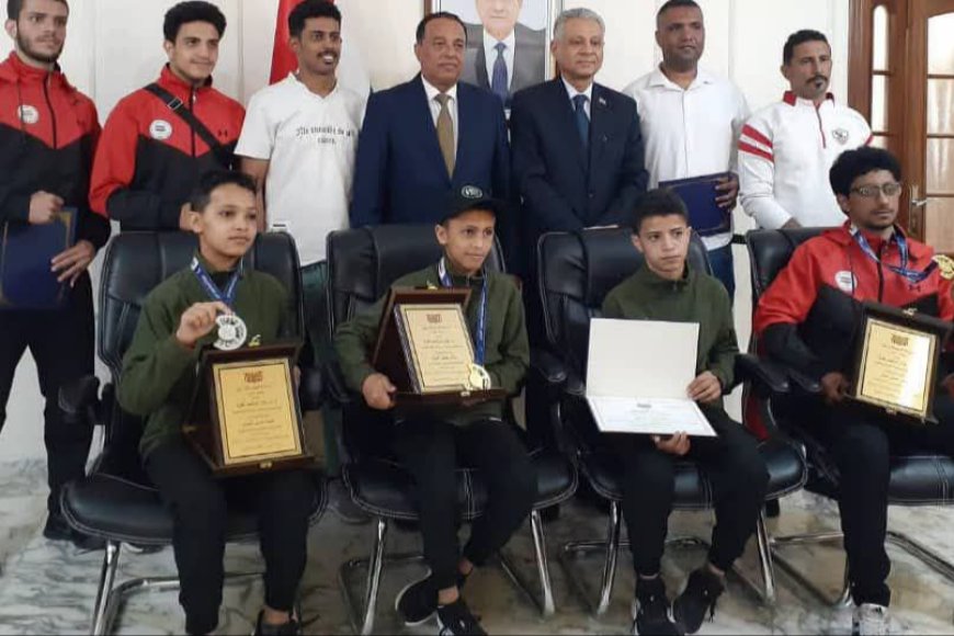 سفير اليمن لدى الأردن يكرّم أبطال منتخب الجودو بعد تتويجهم بذهبية البطولة العربية