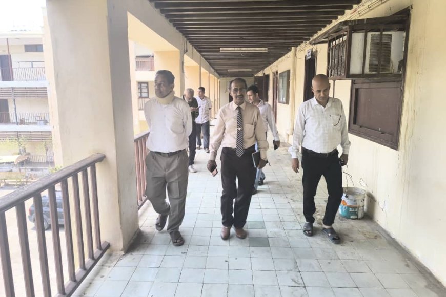 لجنة مختصة تحصر أضرار حريق كلية الحاسوب بعدن