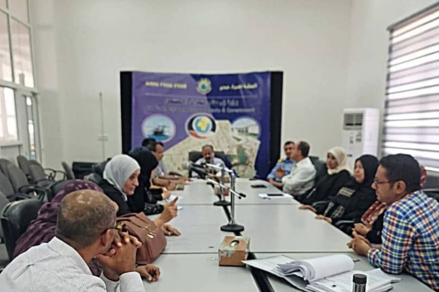 رئيس هيئة المنطقة الحرة بعدن يشدد على حماية الأراضي الاستثمارية