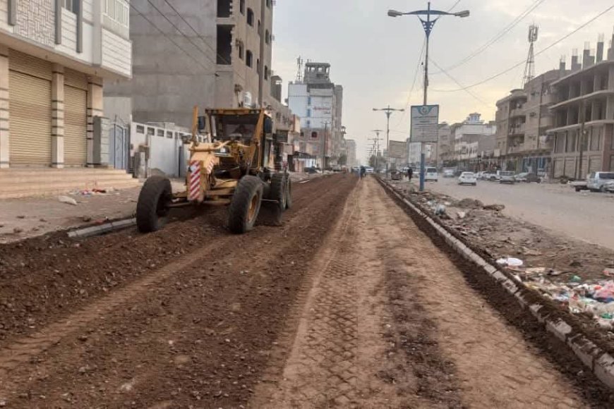 تواصل أعمال مشروع طريق التقنية–إنماء في المنصورة بعدن