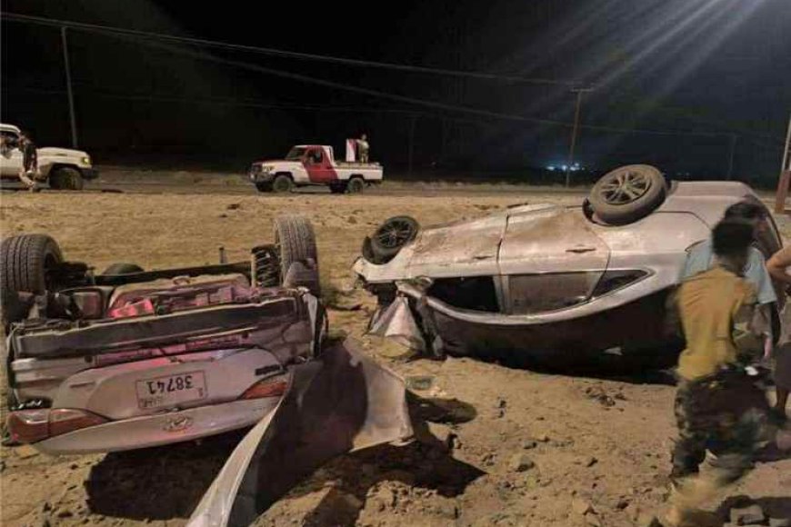 مصرع جنديين في (درع الوطن) بحادث سير أليم بمديرية البريقة في عدن
