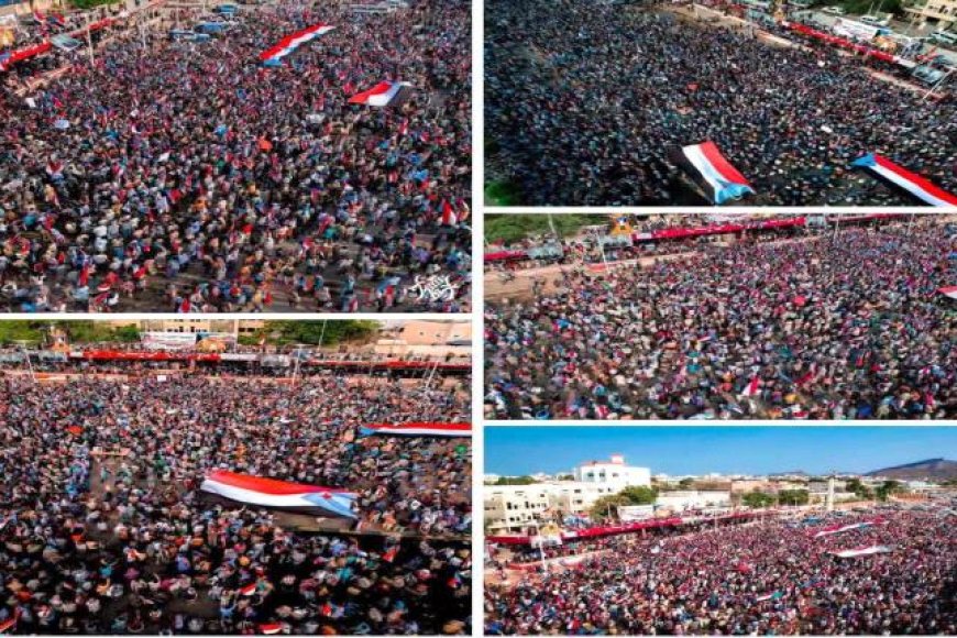 مليونية الذكرى الـ55 لـ(الجيش الجنوبي).. احتشاد جماهيري واسع يجدد التمسك بالسيادة والاستقلال