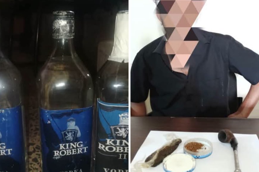 بعمليتين أمنيتين منفصلتين.. قوات الأمن الوطني بلحج تضبط حشيشا مخدرا وقوارير خمر