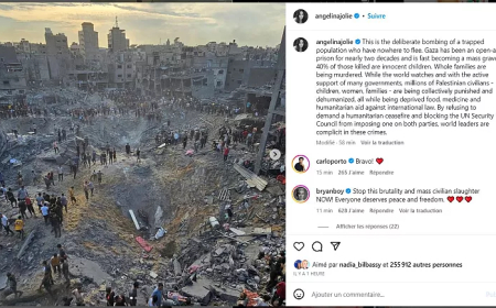 أنجلينا جولي: غزة تتحول بسرعة "إلى مقبرة جماعية" وزعماء العالم "متواطئون"