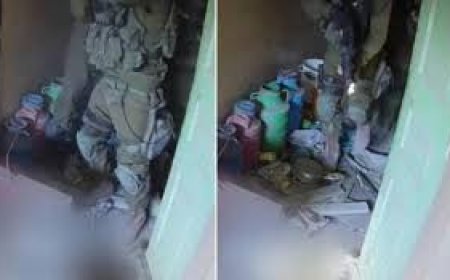 فيديو لتفخيخ و تفجير فتحة احد الانفاق لحظة ملامسة الجنود الإسرائيليين للكاميرا