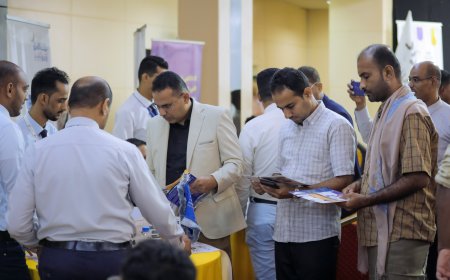 مكتب التعليم الفني والتدريب المهني بساحل حضرموت يشارك بمعرض التوظيف والتمويل بالمكلا 