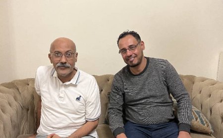 الجنيدي يطمئن على صحه مستشار محافظ عدن جمال اليماني في العاصمة المصرية