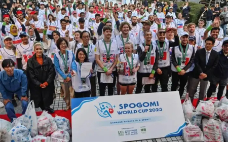 اليابان.. إقامة أول بطولة لرياضة جمع القمامة في العالم!