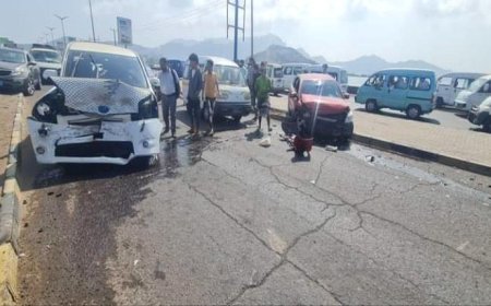 عدن.. حادث مروري مروع بخط الجسر