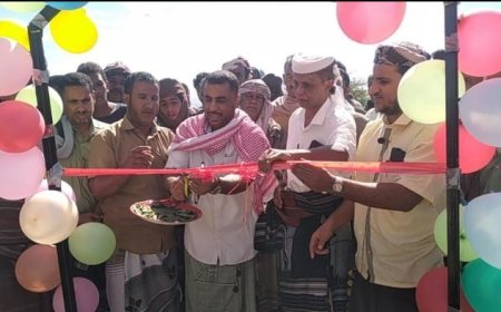 افتتاح البئر الرديفة الثانية لمشروع مياه السواد الوضيع في أبين