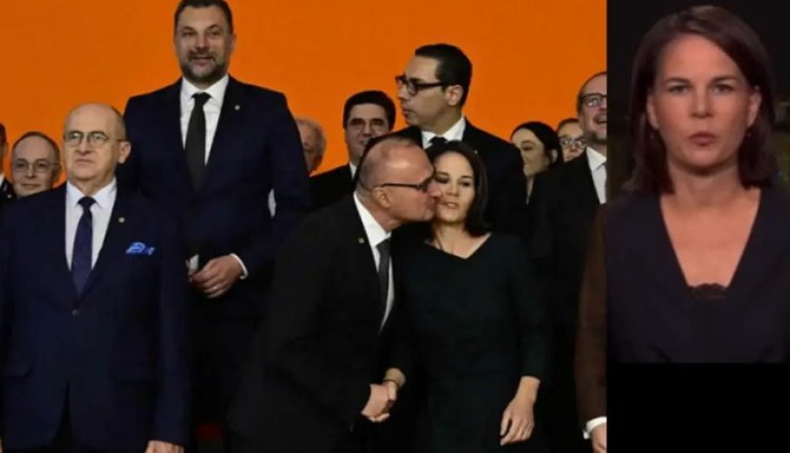 فيديو.. وزير خارجية كرواتيا يحاول تقبيل الوزيرة الألمانية!