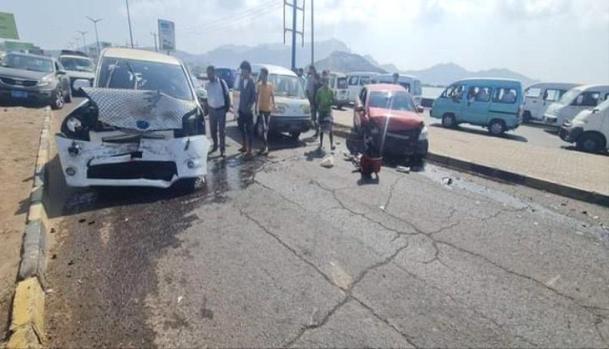 عدن.. حادث مروري مروع بخط الجسر 