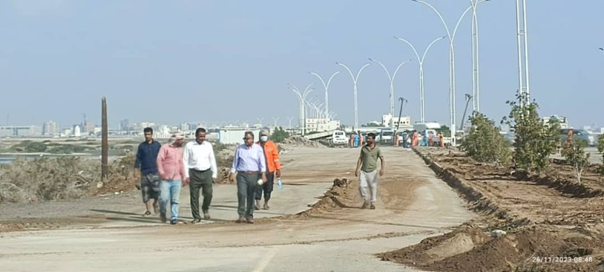 صندوق النظافة والتحسين بعدن يعيد افتتاح طريق المملاح- النصر المغلق منذ 2015