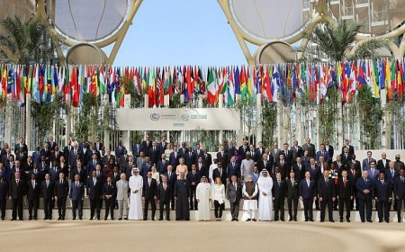 رئيس مجلس القيادة وعضو المجلس عيدروس الزبيدي يشاركان في الجلسة الافتتاحية لقمة المناخ