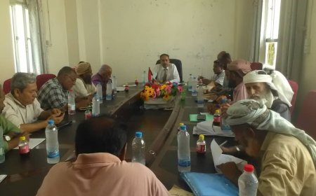 مدير عام تربية أبين يترأس اجتماع لمدراء إدارات التربية بالمديريات ومكتب المحافظة
