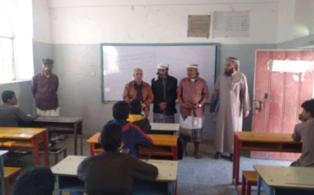 تدشين اختبارات الفصل الدراسي الاول للعام 2023-2024م بمدارس مديرية لودر بابين