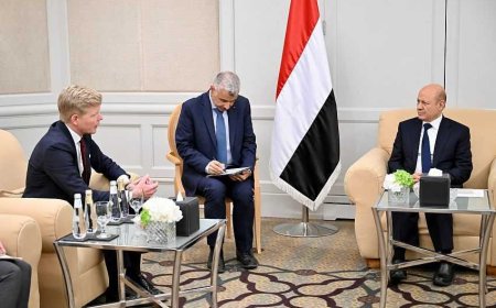 رئيس مجلس القيادة يستقبل المبعوث الخاص للأمم المتحدة