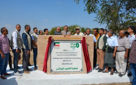 وضع حجر الاساس وتدشين العمل بمشروع حفر 10 آبار ارتوازية ببئر أحمد بالعاصمة عدن