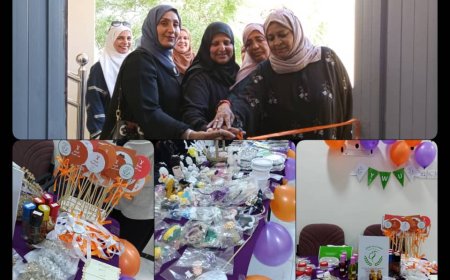 افتتاح البازار المفتوح لاتحاد نساء اليمن بعدن