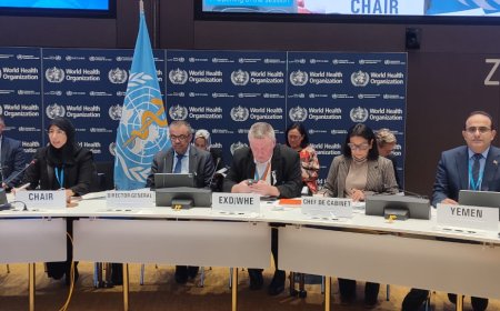 وزير الصحة يشارك في الدورة الاستثنائية للمجلس التنفيذي لمنظمة الصحة العالمية بجنيف