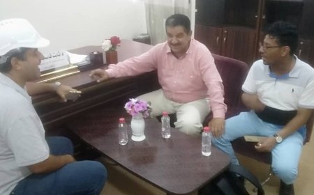 مدير مستشفى الأمراض النفسية يستقبل مدير إدارة الجودة ومكافحة العدوى بوزارة الصحة وممثل منظمة الصحة العالمية