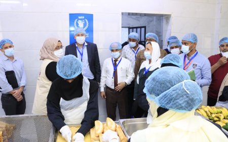 مدير عام دارسعد يستقبل وفد من الحكومية الألمانية - ويطلع معهم على مطبخ إعداد الوجبات الصحية لطلاب المدارس