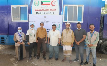 تدشين العربة الطبية المتنقلة في حي الشعب 2بمديرية البريقة
