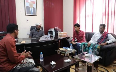 وكيل أول حضرموت يلتقي قيادة فرع اتحاد السباحة والالعاب المائية