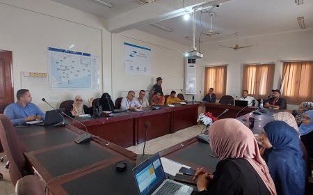 مستشار مدير عام الصحة بعدن يراس اجتماع كتلة الصحة للمنظمات الدولية والمحلية العاملة بالمحافظة