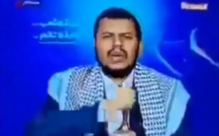 أول ظهور لزعيم الحوثيين (عبدالملك الحوثي) بعد تشكيل التحالف الدولي في البحر الأحمر