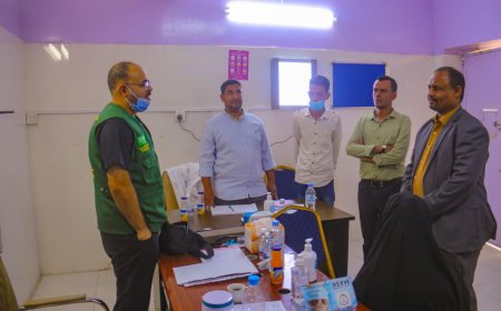 مدير عام الصحة العامة بحضرموت الساحل يتفقد سير العمل بمستشفى المكلا للأمومة و الطفولة